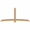 Ekena Millwork Bellingham Timber Gable Bracket, Western Red Cedar, 108"W x 49"H x 5 1/2"D x 5 1/2"F, 11/12 Pitch GBW108X49X0606BEL00SWR - alternate 1